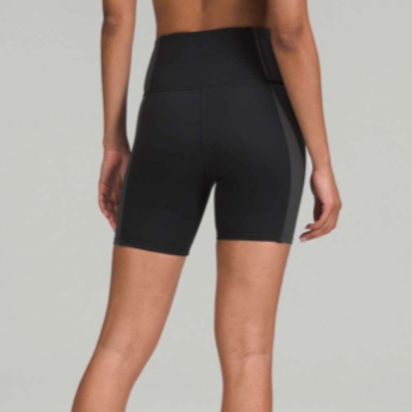 Lululemon Hike to Swim Bra & Short 6" Set - Black/Graphite Grey/Graphite Grey -2 - Picture 3 of 16